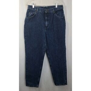 Vntg Womens Lee Jean 14S 100% Cotton Mom Jeans Curvy Fit  Straight Leg Excellent